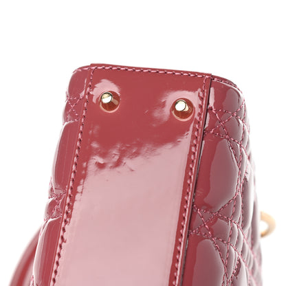 Christian Dior Patent Cannage Mini Lady Dior Pink 9 of 10