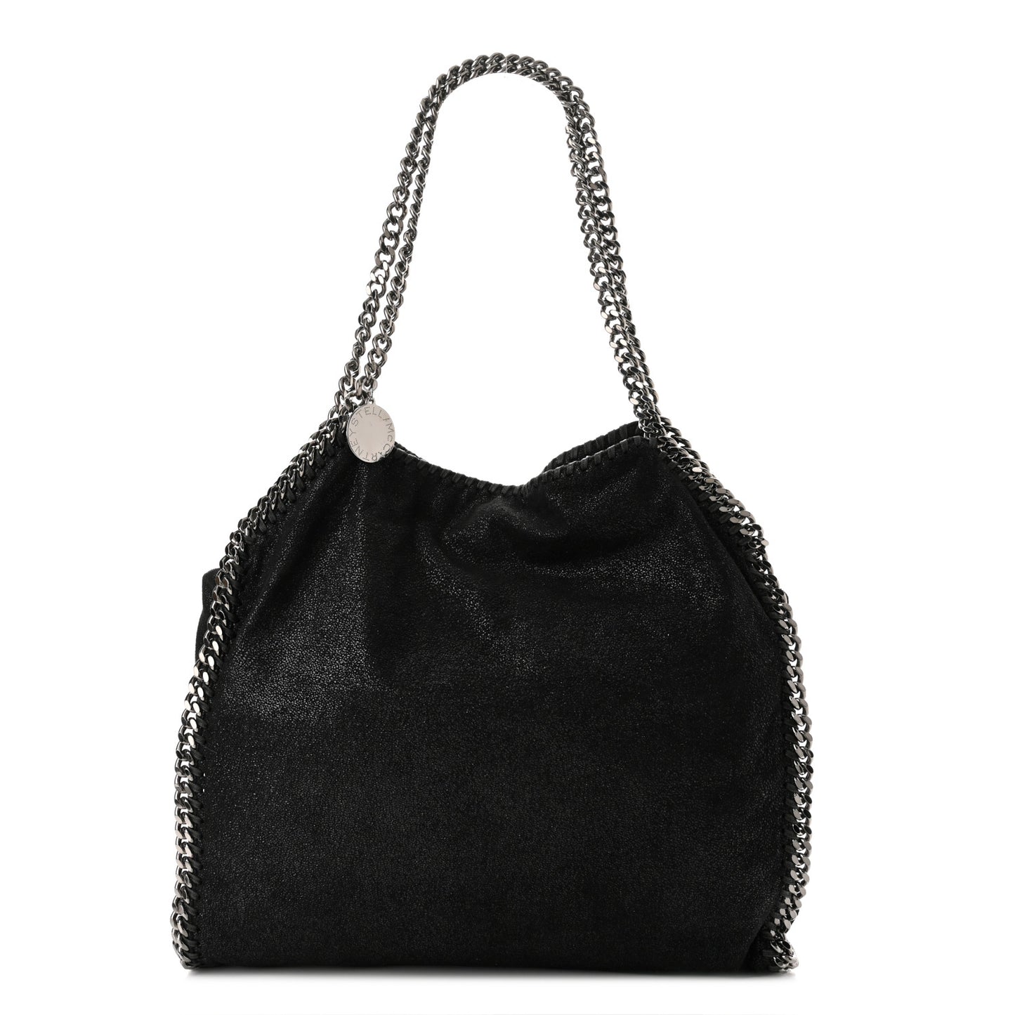 Shaggy Deer Falabella Fold Over Tote Black