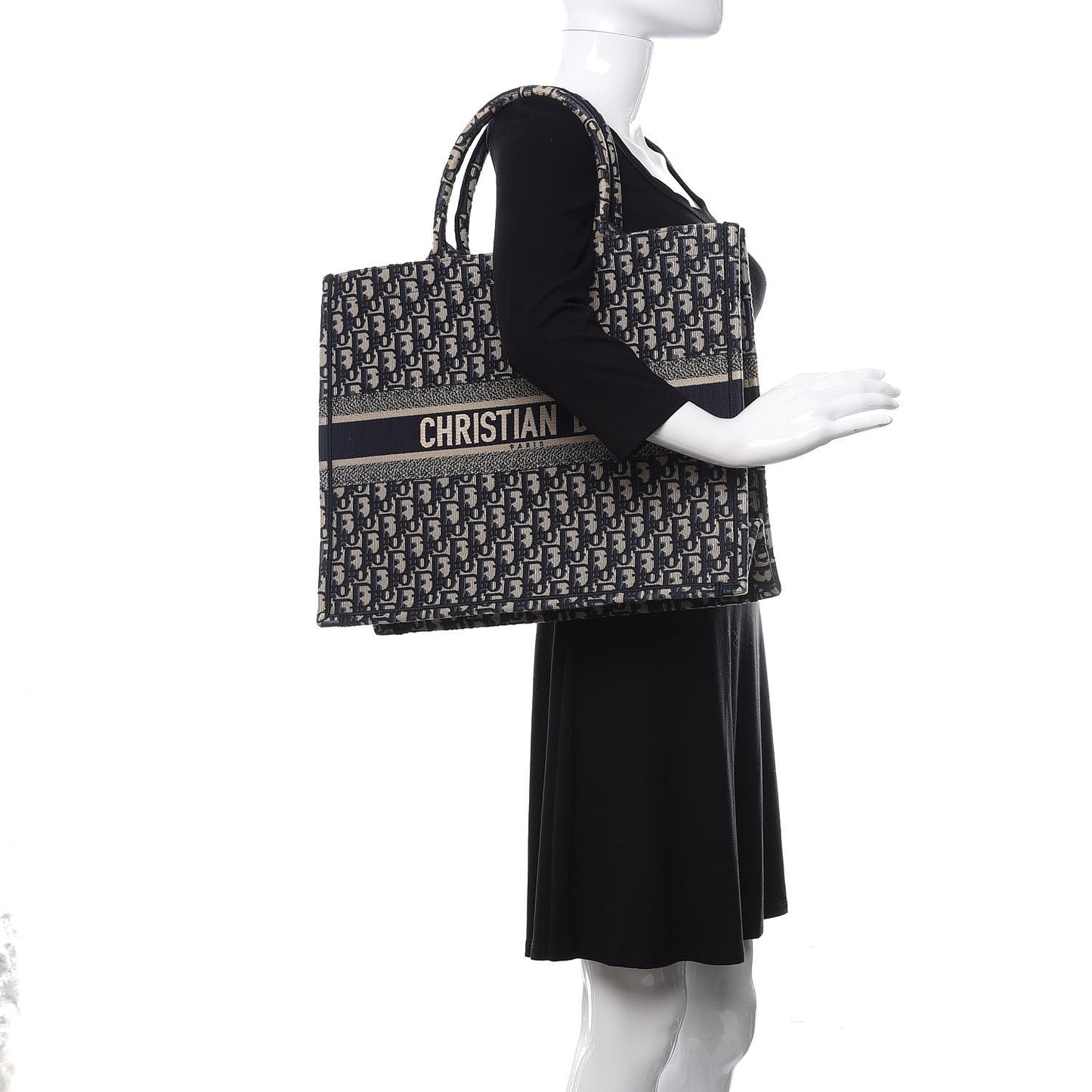 Oblique Book Tote Blue Multicolor