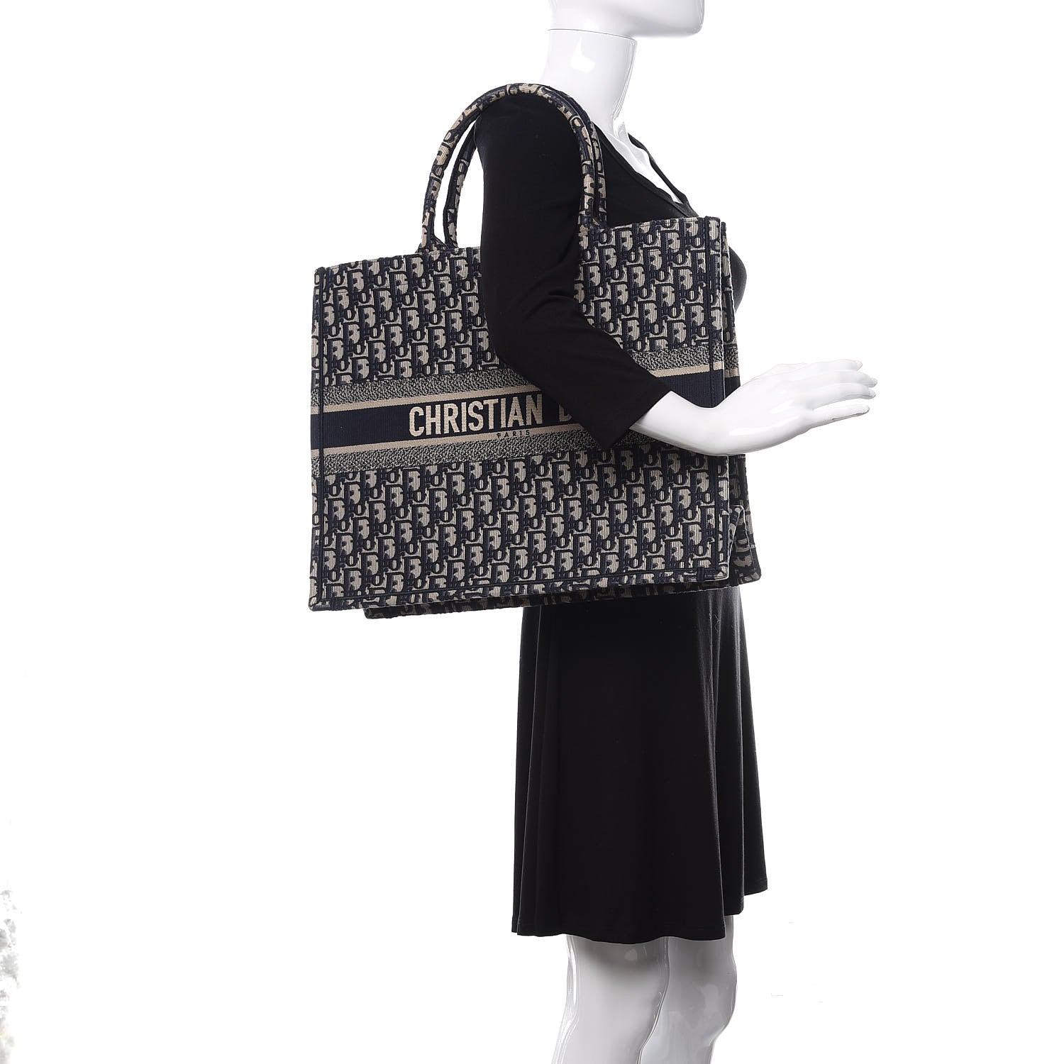 Christian Dior Oblique Book Tote Blue Multicolor 2 of 10