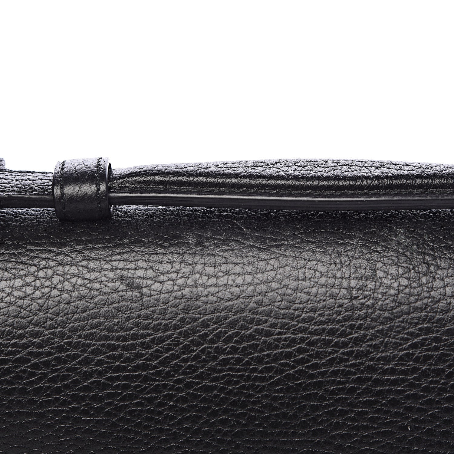 Gucci Dollar Calfskin Medium Interlocking G Top Handle Shoulder Bag Black 11 of 14