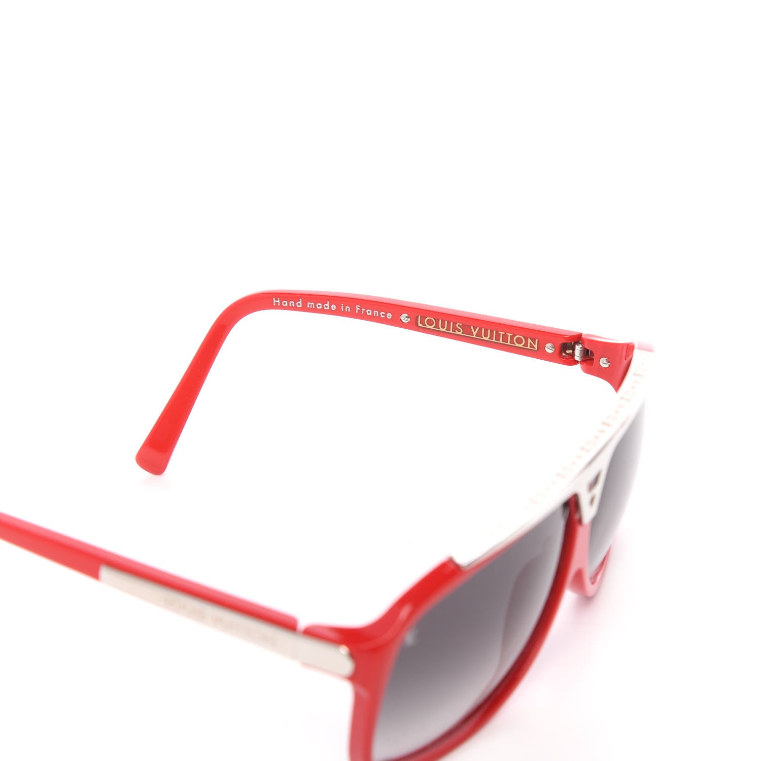 Louis Vuitton Acetate Evidence Sunglasses Z0286E Red 5 of 8