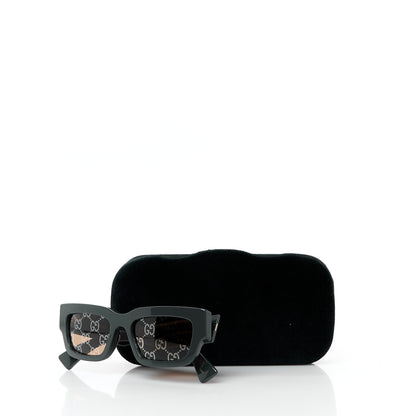 Gucci Acetate Rectangular Frame Sunglasses GG1838S Dark Grey 8 of 8