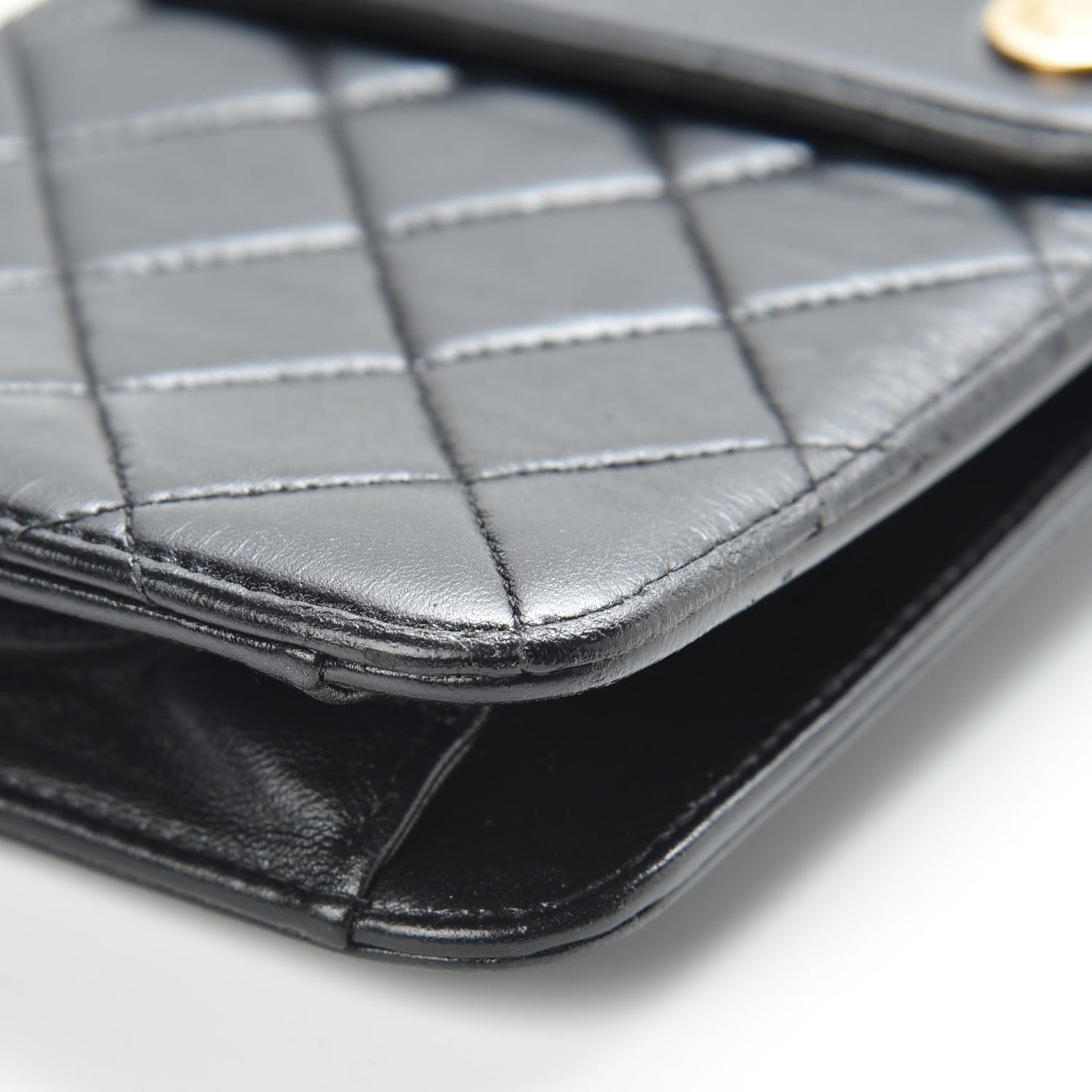 Lambskin Stitched Waist Belt Bag 70 28 Black