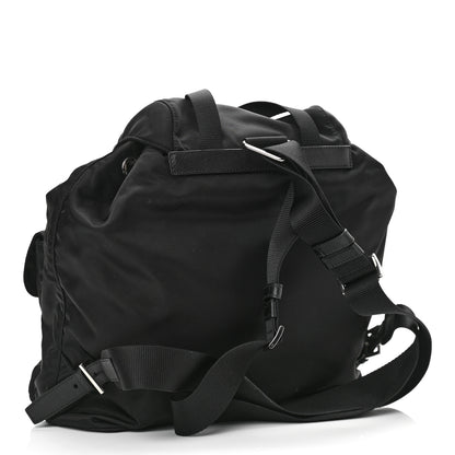 Prada Tessuto Nylon Saffiano Medium Backpack Black 2 of 10