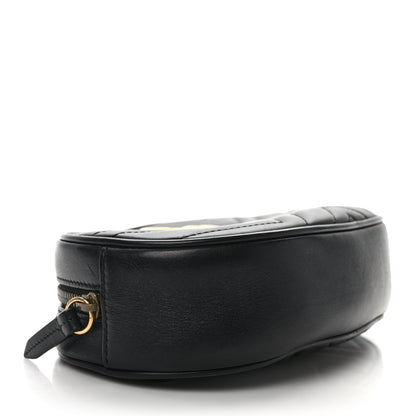 Gucci Calfskin Matelasse GG Marmont Belt Bag 95 38 Black 4 of 11