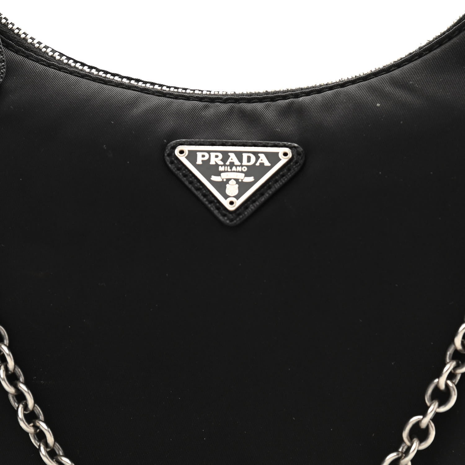 Prada Nylon Re-Edition 2005 Shoulder Bag Black 10 of 13
