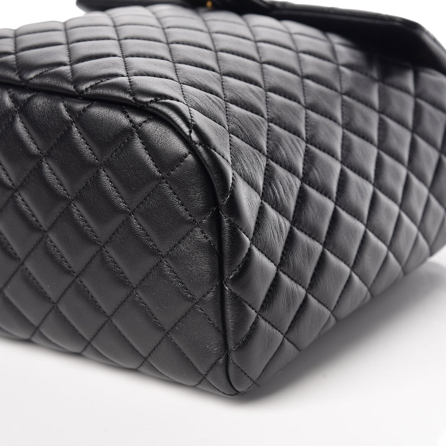 Lambskin Quilted Large Urban Spirit Backpack Black