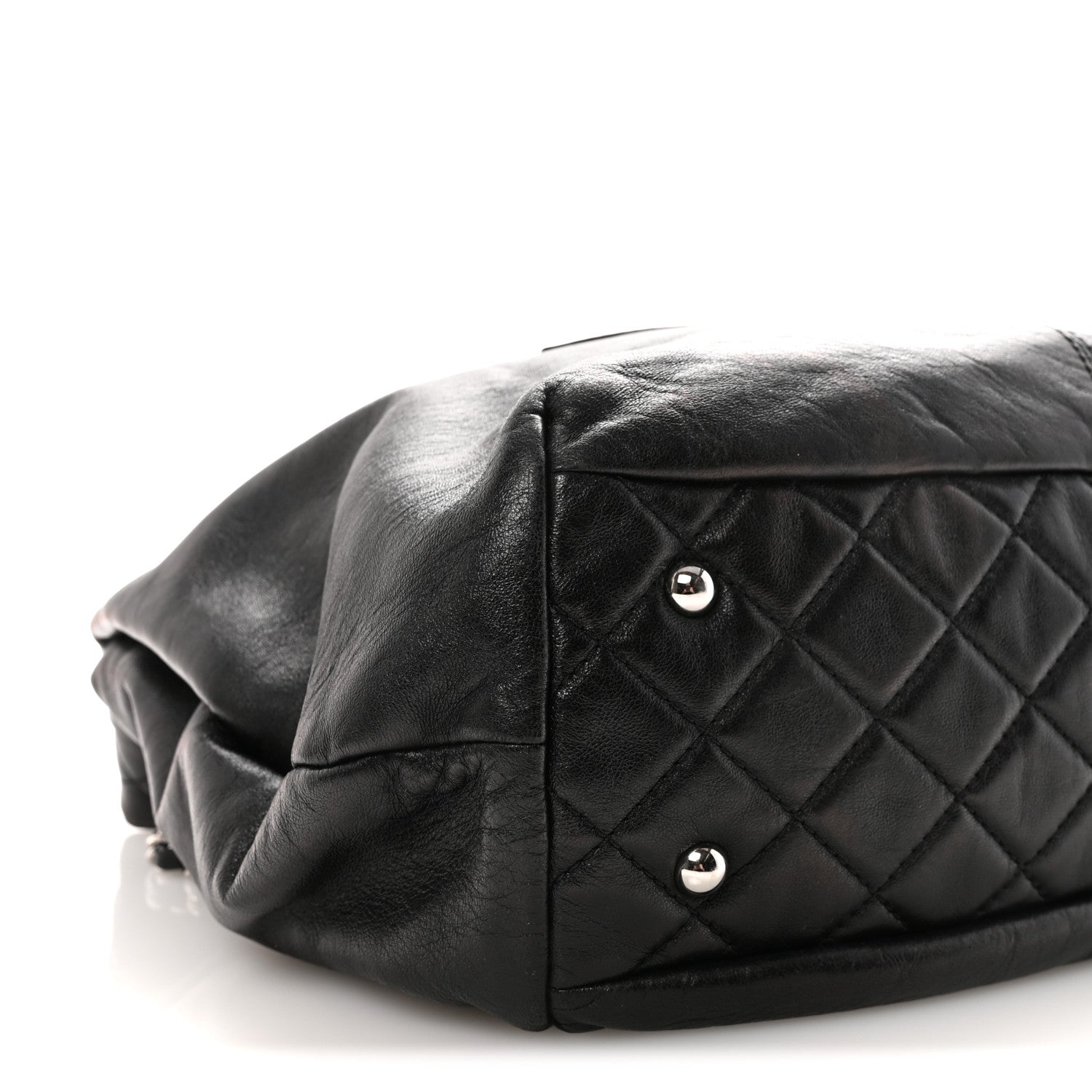 Chanel Calfskin Large Trianon Tote Black 8 of 9