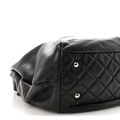 Chanel Calfskin Large Trianon Tote Black 8 of 9