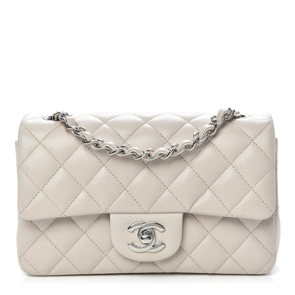 Chanel Caviar Quilted Mini Rectangular Flap Ivory 1 of 10