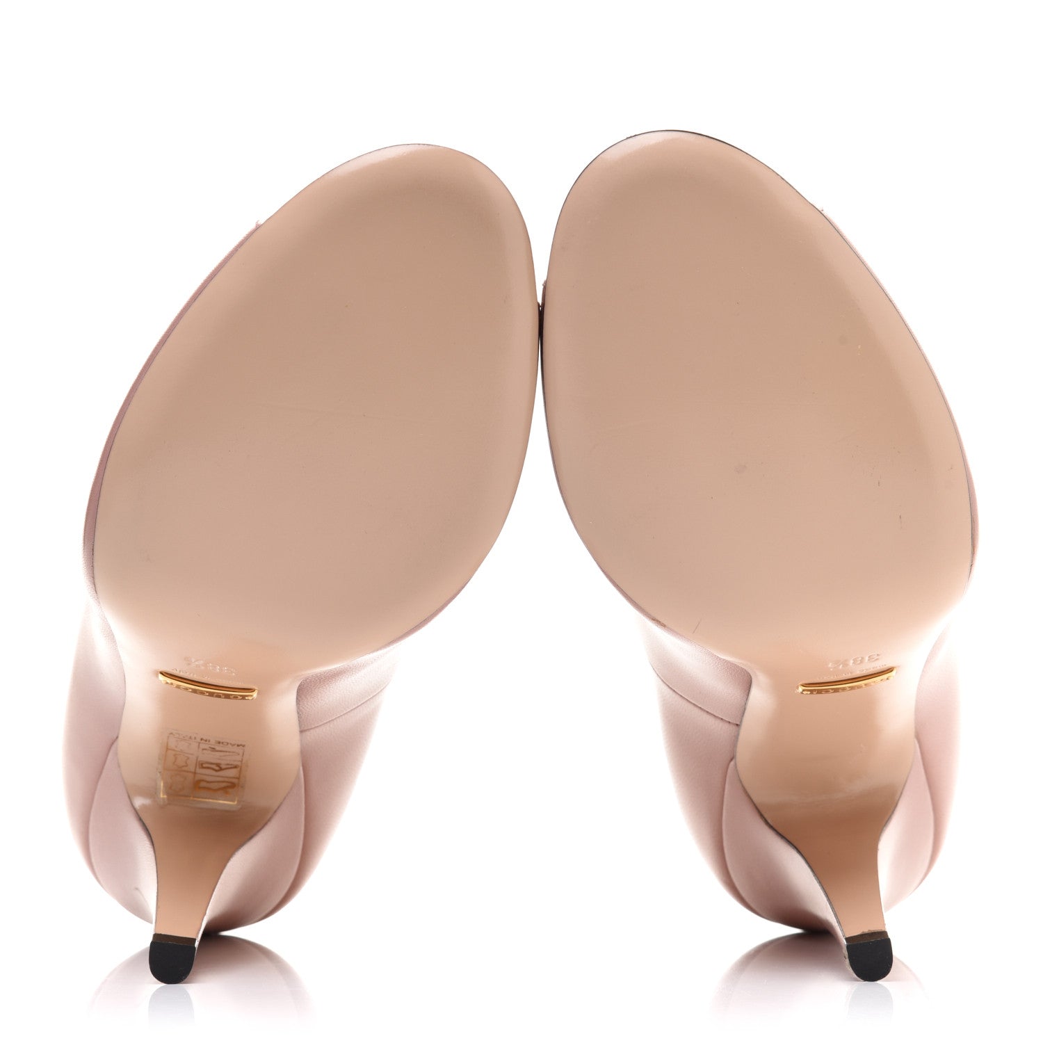 Gucci Malaga Kid Heart Pumps 38.5 Pink 5 of 12