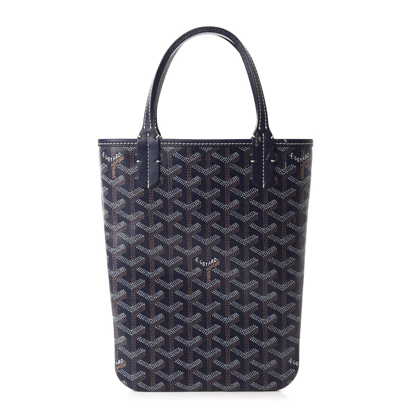 Goyardine Poitiers Tote Navy