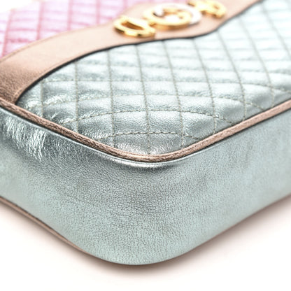Gucci Laminated Nappa Trapuntata Small Zumi Shoulder Bag Rosa Lago Rame 8 of 9