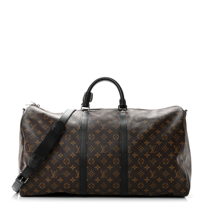 Louis Vuitton Monogram Macassar Keepall Bandouliere 55 1 of 10