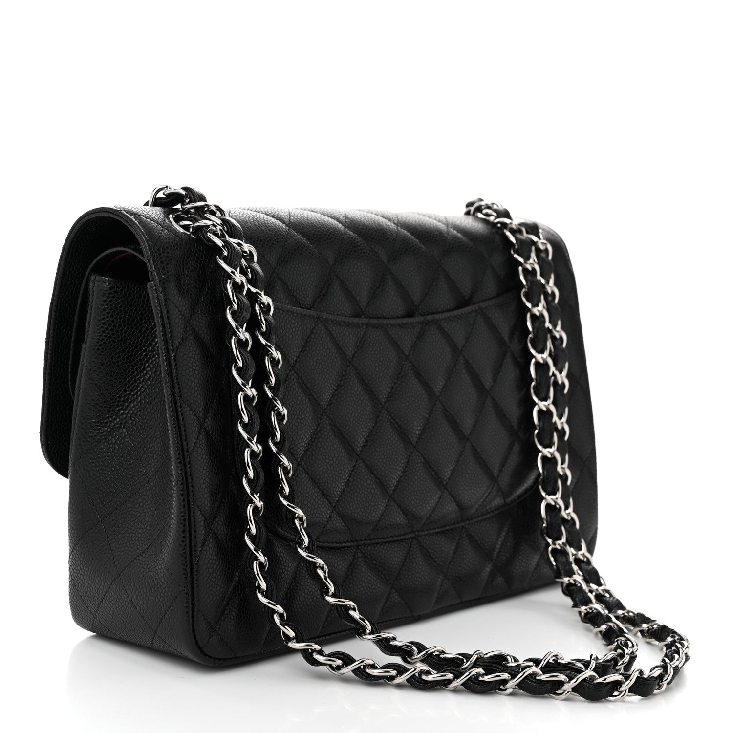 Chanel Caviar Quilted Jumbo Double Flap Black 3 of 11