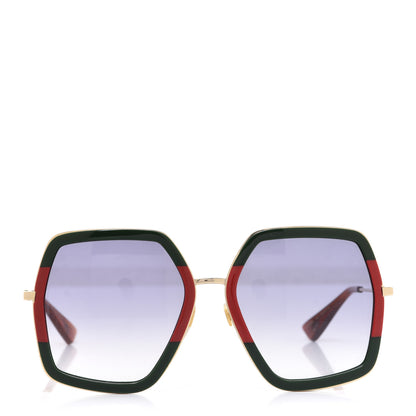 Gucci Square Frame Web GG0106S Sunglasses Tortoise 2 of 8