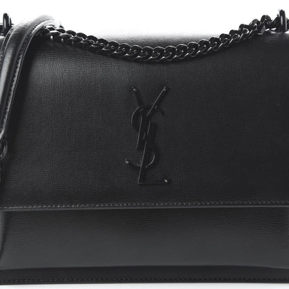 Saint Laurent Calfskin Medium Monogram Sunset Black 11 of 11