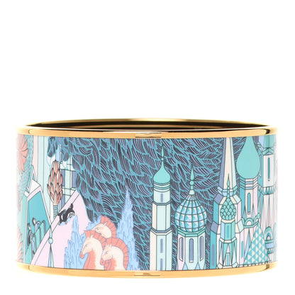 Hermes Enamel Printed Extra Wide Animapolis Bracelet 65 3 of 6