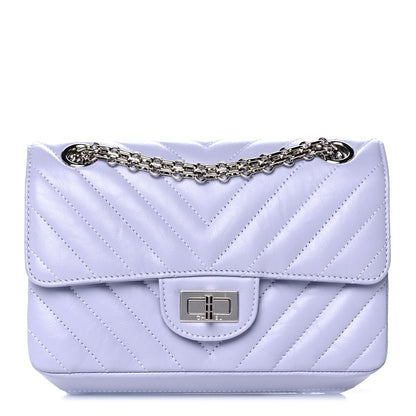 Chanel Aged Calfskin Chevron Quilted 2.55 Reissue Mini Flap Light Purple 1 of 11