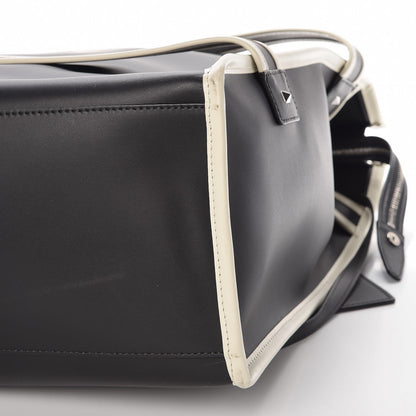 Valentino Garavani Mens Calfskin Striped Tote Black 10 of 12