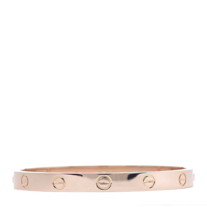 Cartier 18K Pink Gold LOVE Bracelet 17 1 of 7
