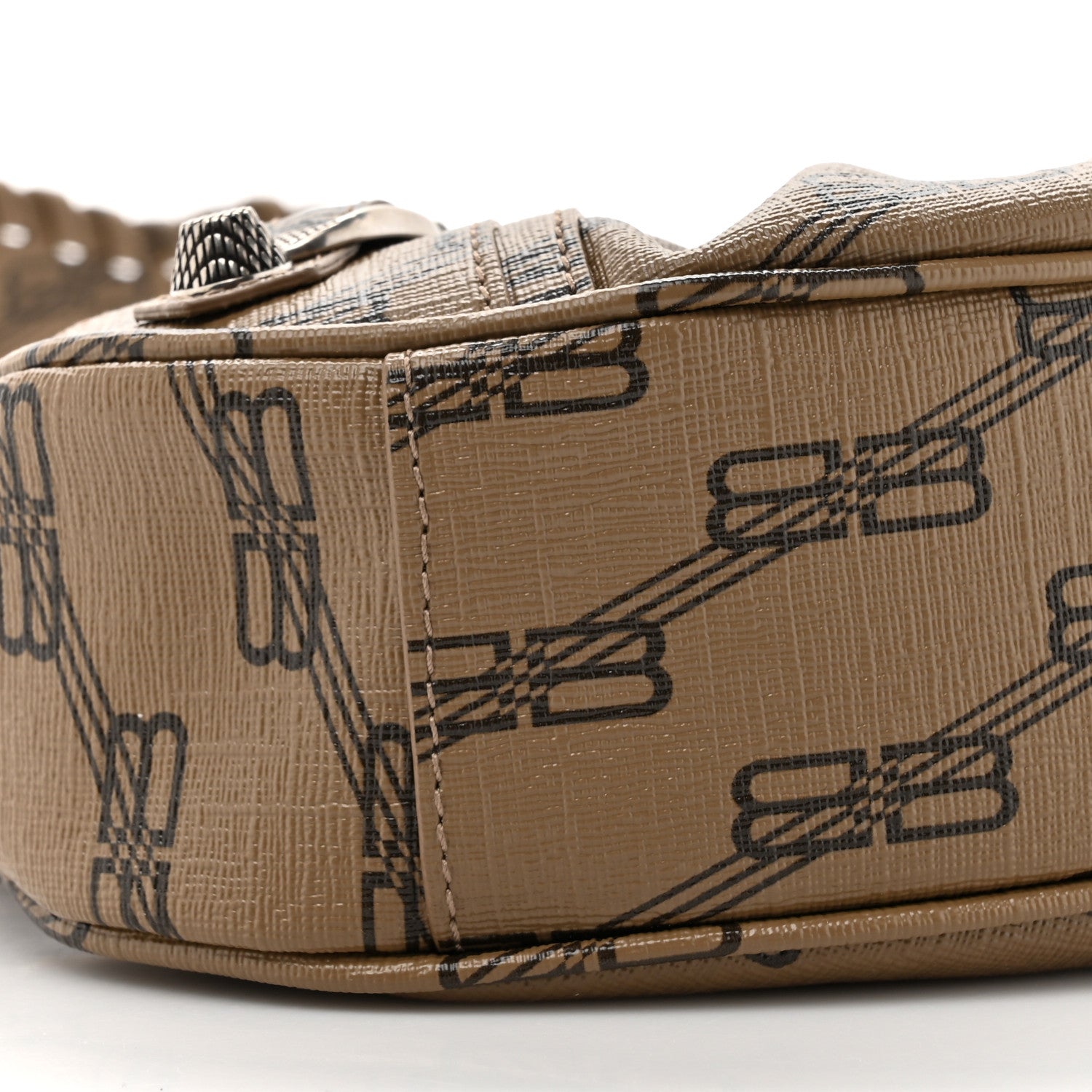 Balenciaga Coated Canvas BB Monogram Le Cagole Shoulder Bag XS Beige Brown 10 of 10