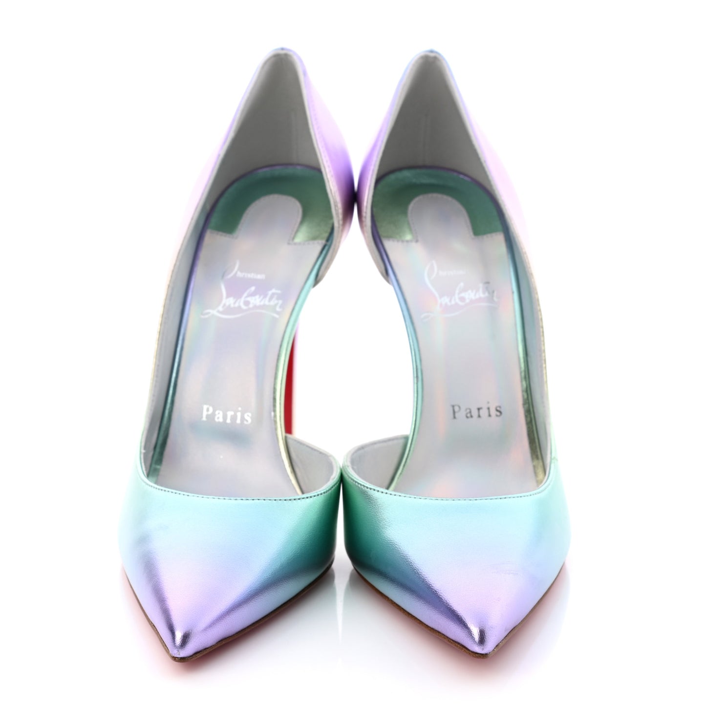 Iridescent Nappa Lam Licorne Iriza 100 Pumps 40 Multicolor