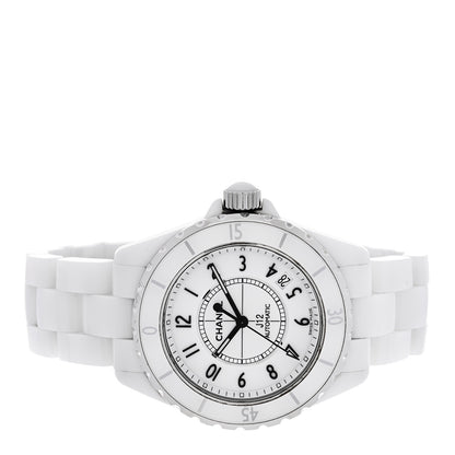 Chanel Stainless Steel Ceramic 38mm J12 Automatic Watch White White 2 of 5