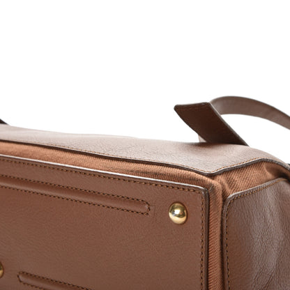 Saint Laurent Calfskin Canvas Medium Muse Two Brown 13 of 14