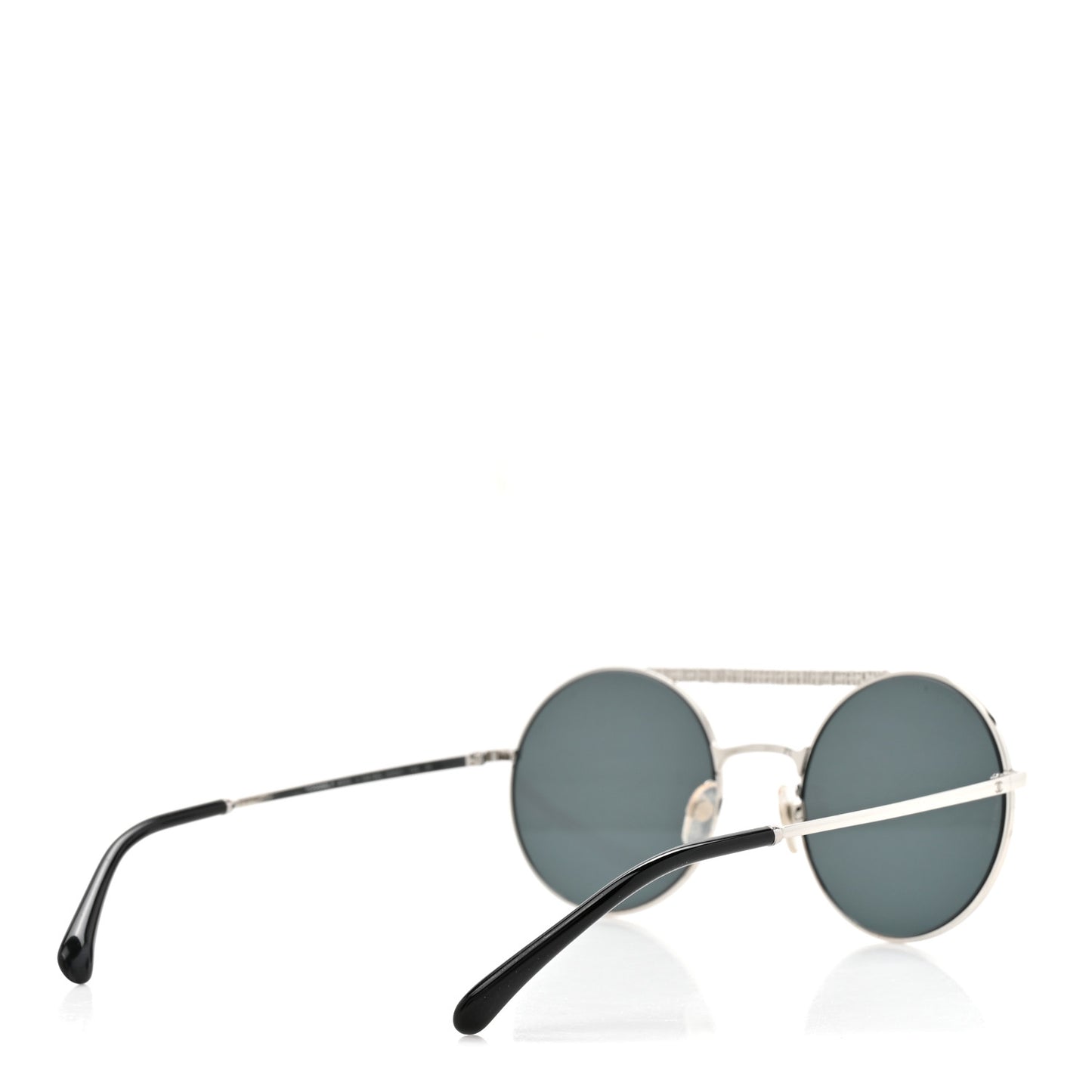 Metal Winter Round Sunglasses 4232 Silver