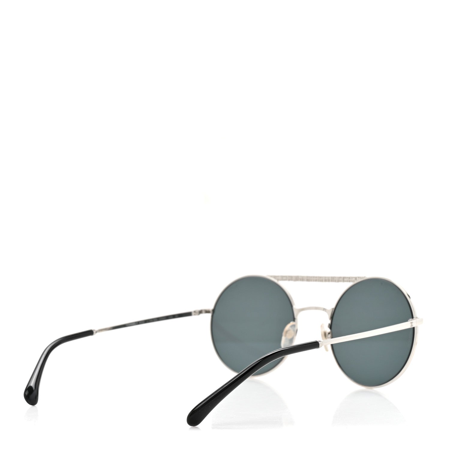 Chanel Metal Winter Round Sunglasses 4232 Silver 4 of 8