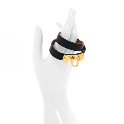 Hermes Box Rivale Double Tour Bracelet XS Black 2 of 6