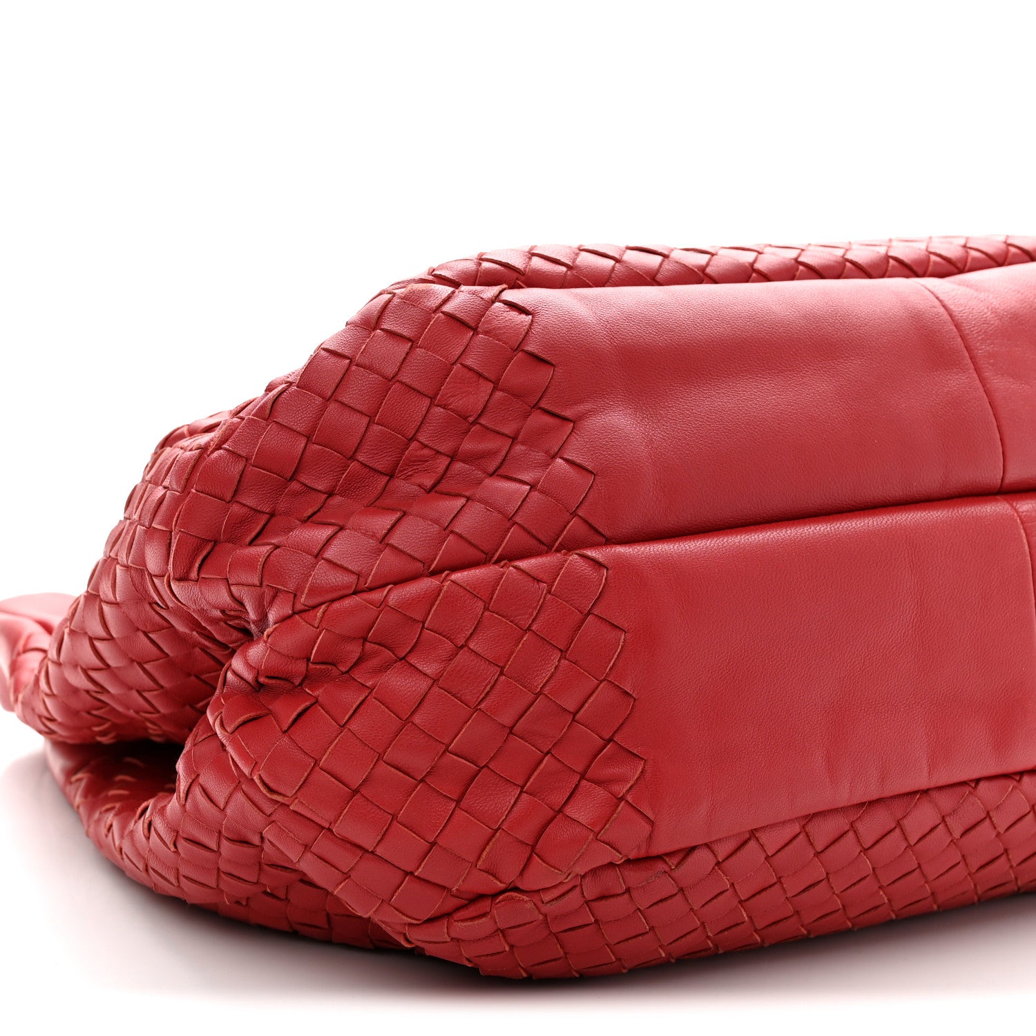 Bottega Veneta Nappa Intrecciato Medium Campana Hobo Red 10 of 11
