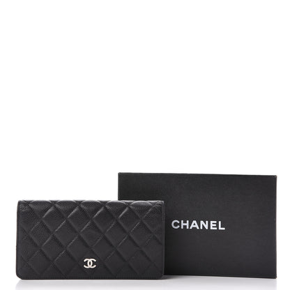 Chanel Caviar Quilted Yen Wallet Black 11 of 11