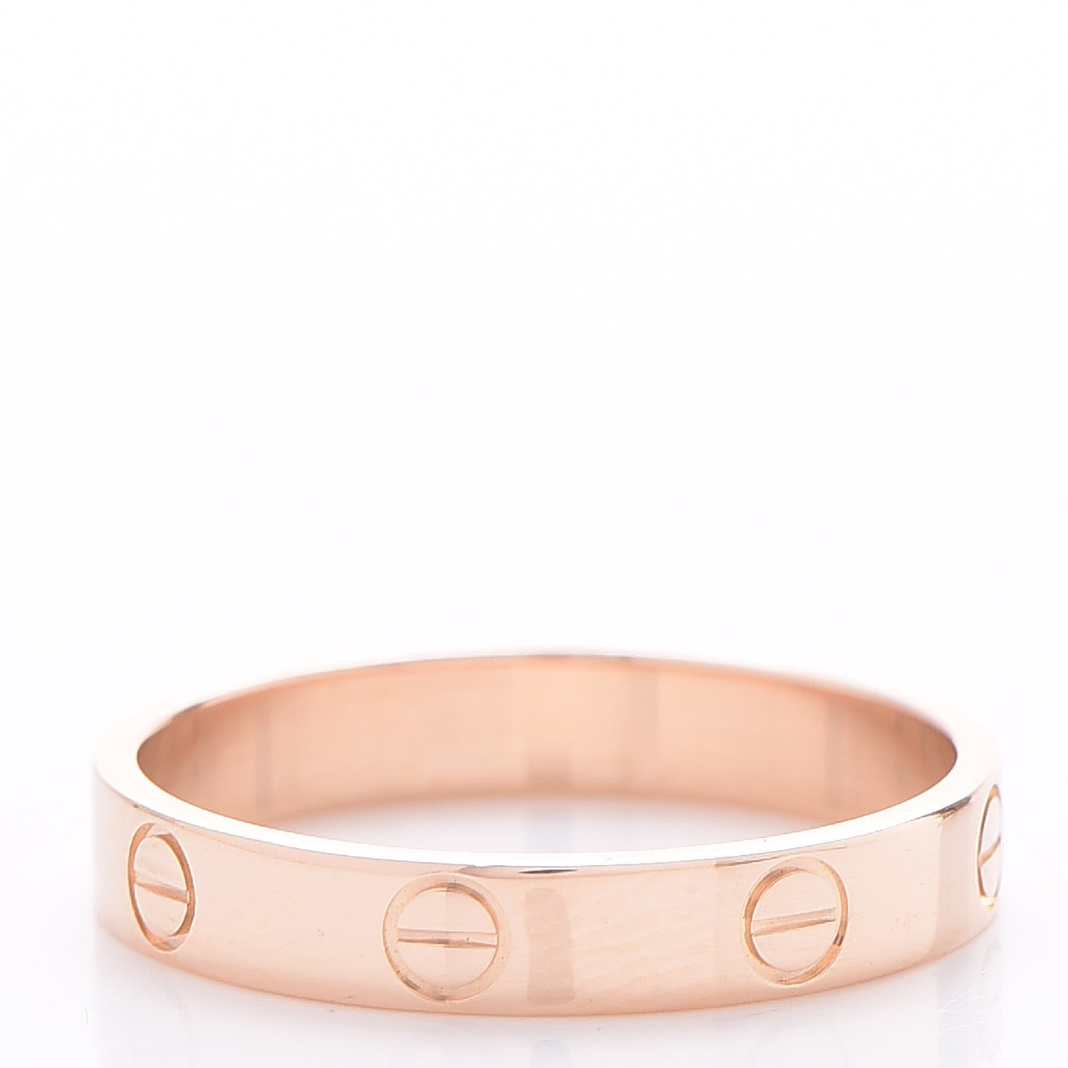 Cartier 18K Pink Gold 3.5mm LOVE Wedding Band Ring 58 8.5 3 of 5