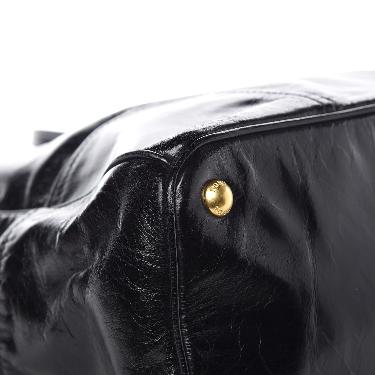 Vitello Shine Tote Black