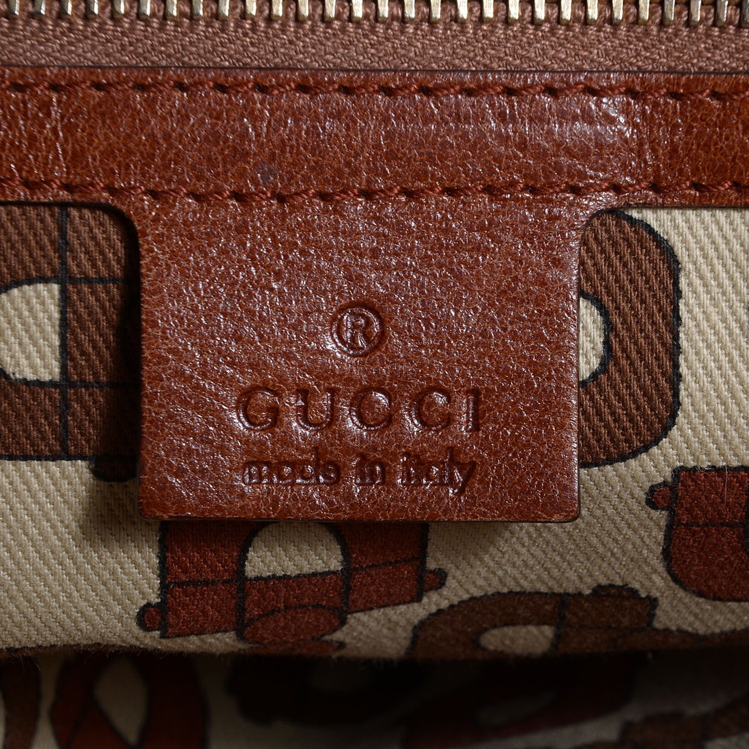 Gucci Guccissima Trim Signoria Large Tote Brown 6 of 9