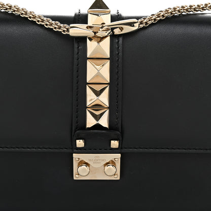 Valentino Garavani Vitello Medium Glam Lock Rockstud Flap Black 7 of 10