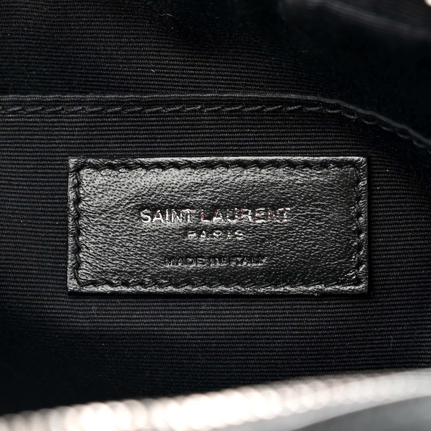 Saint Laurent Calfskin Matelasse Monogram Lou Camera Bag Black 5 of 7
