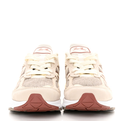 Loro Piana X NEW BALANCE Suede Pecora Wool Calfskin 990v6 Sneakers 5.5 Beige 2 of 9