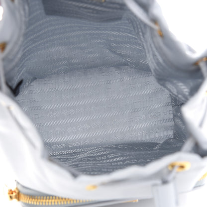 Prada Re-Nylon Saffiano Duet Bucket Crossbody Bag Fiordaliso 5 of 10