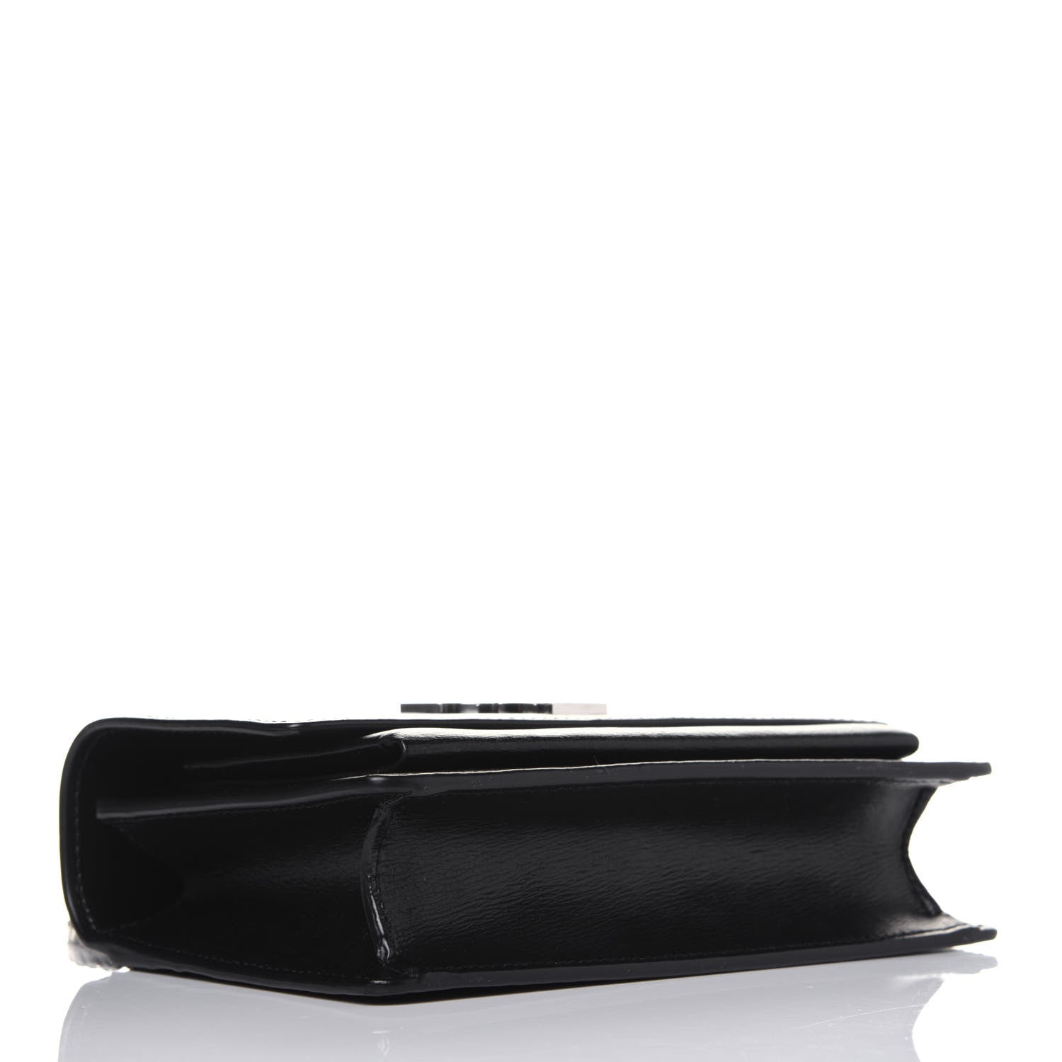 Saint Laurent Calfskin Monogram Sunset Chain Wallet Black 5 of 10