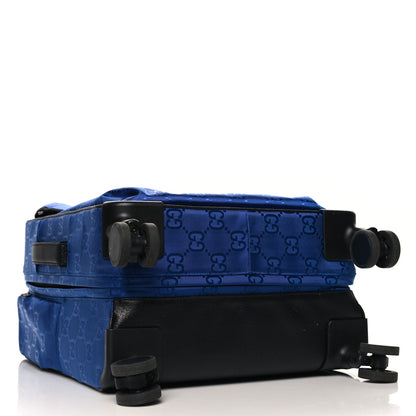 Gucci Econyl Nylon Monogram Off The Grid Suitcase Guilted Blue Black 3 of 9