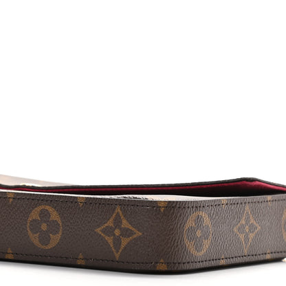 Louis Vuitton Monogram Pochette Felicie Chain Wallet Fuchsia 10 of 11