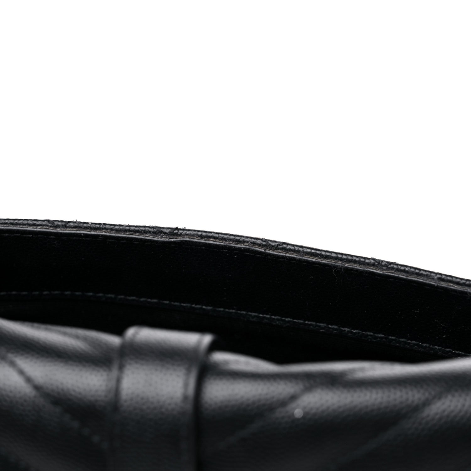 Saint Laurent Grain De Poudre Textured Mixed Matelasse Large Triquilt Monogram Satchel Black 17 of 19