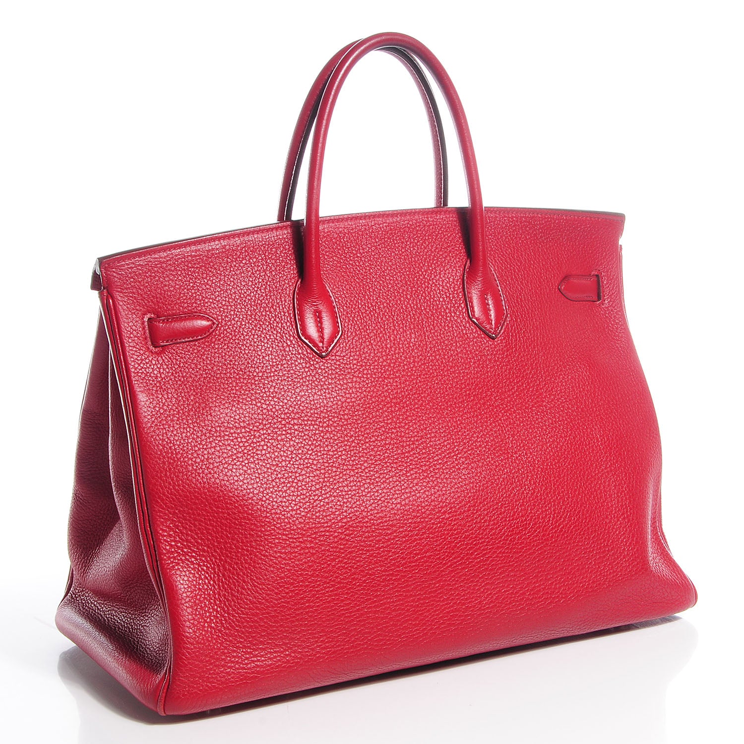 Hermes Taurillon Clemence Birkin 40 Rouge Garance 31 of 32