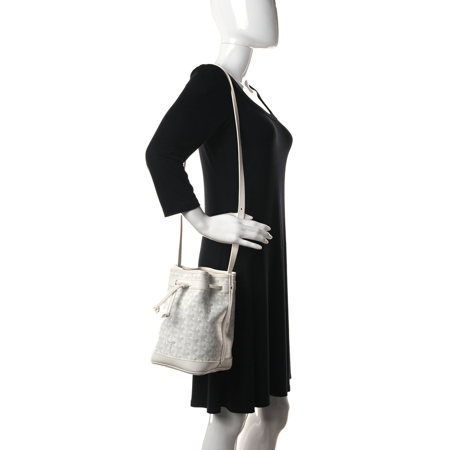 Goyard Goyardine Petit Flot Bucket Bag PM White 2 of 8