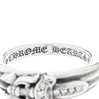 Chrome Hearts Sterling Silver Diamond Small Dagger Ring 43 2.75 4 of 5