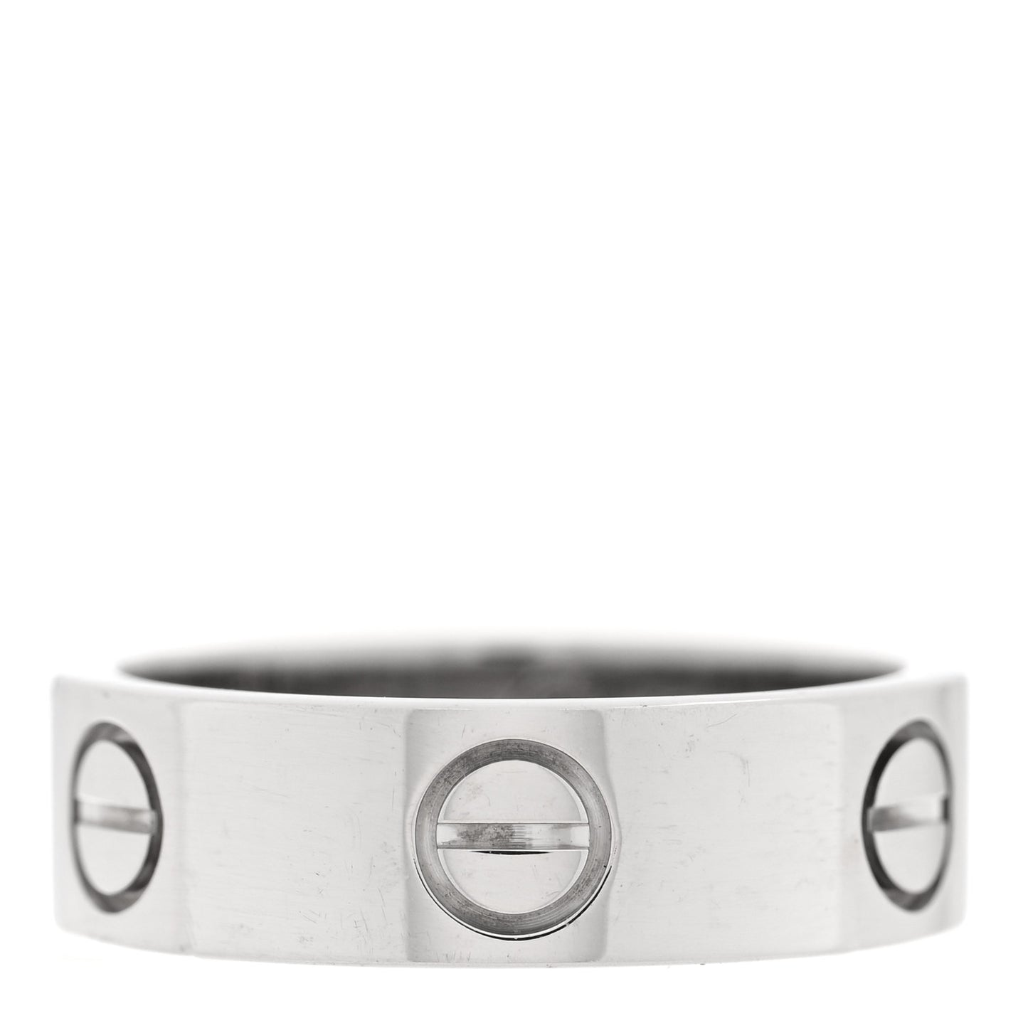 18K White Gold 5.5mm LOVE Ring 51 5.75